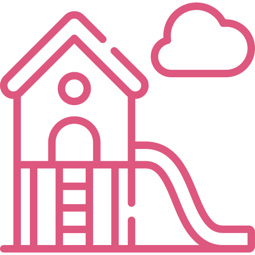 Children play area with play equipment's